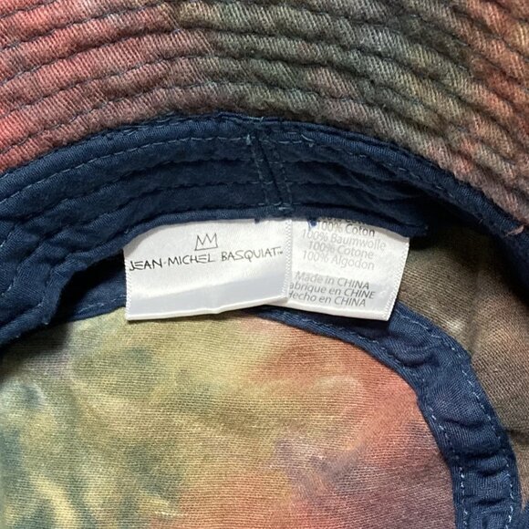 Bucket Hat, Jean-Michel Baquiat, Tie-Dye w/ Skull Logo 'Evil Thoughts' - Picture 7 of 7